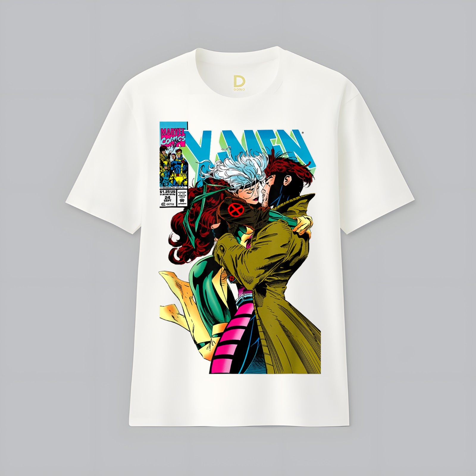 Marvel X-Men Gambit & Rogue Beautiful Couple Cover T-Shirt