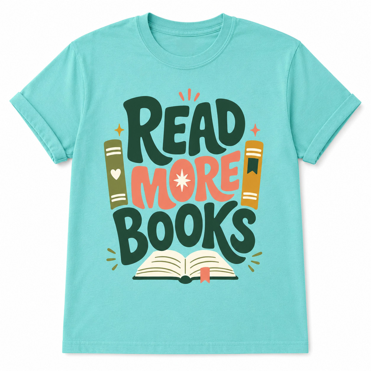 Read More Books Graphic T-Shirt Book Lover Gift Bookish Reader Tee