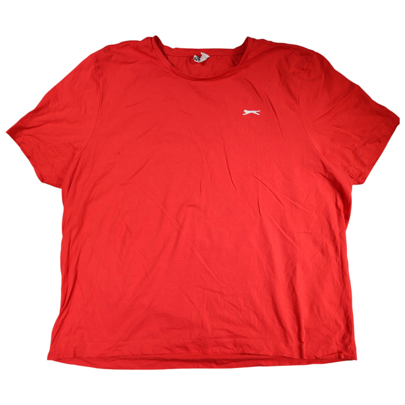Slazenger Mens T-Shirt Size 4XL Red Short Sleeve Round Neck 100% Cotton
