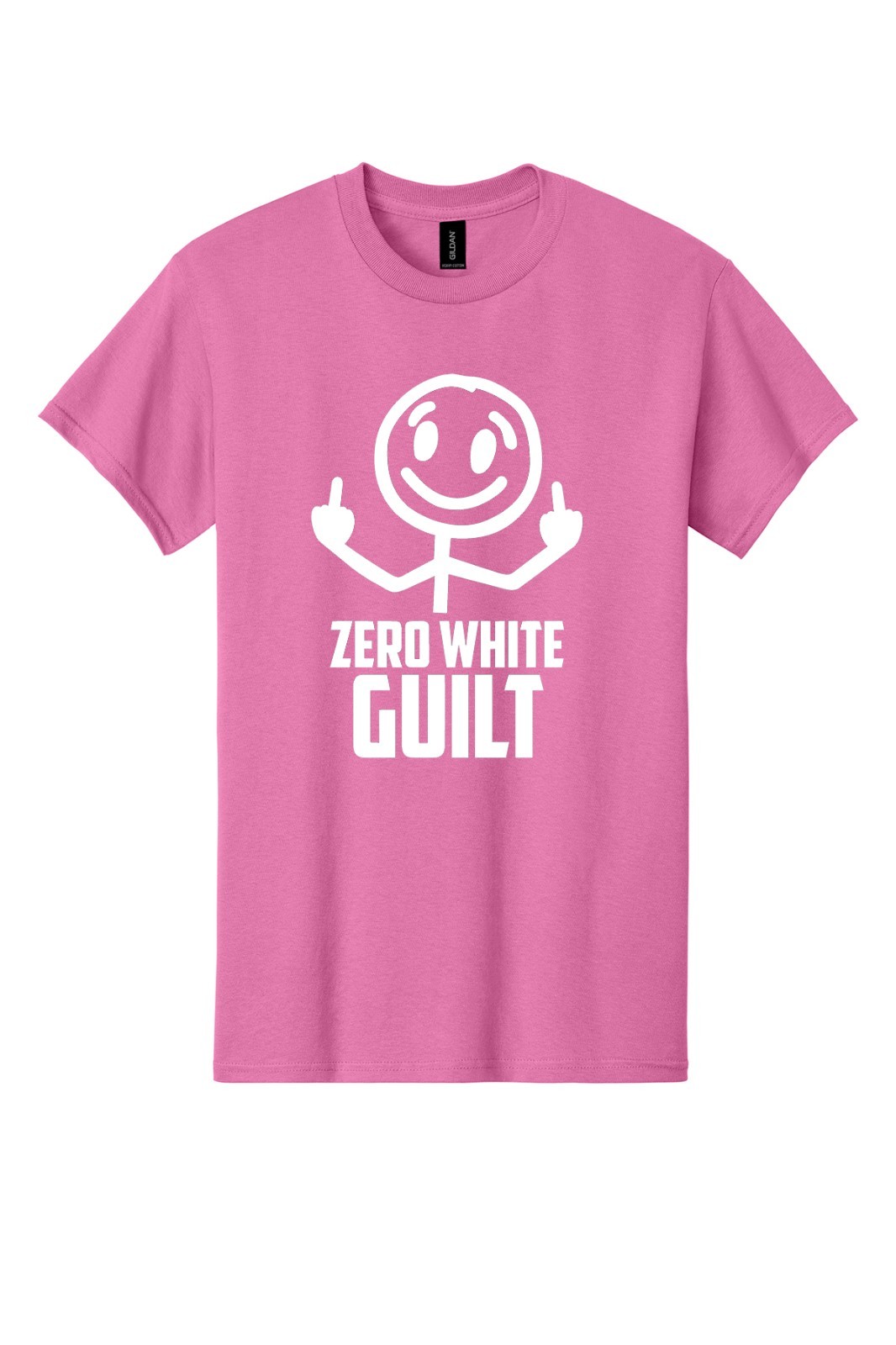 Zero White Guilt Funny Car Men’s Short Sleeve T-Shirt USA Sarcastic New Gift Tee
