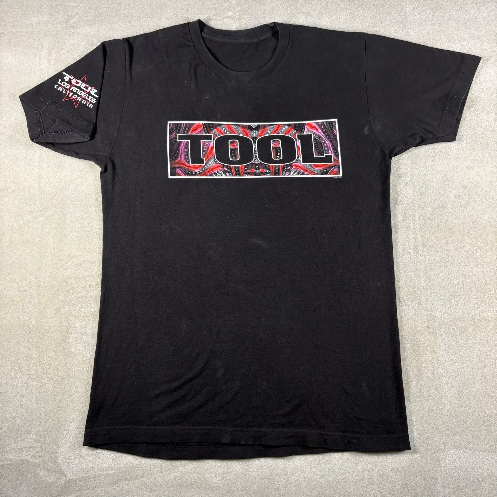 TOOL Los Angeles California Tour 2024 Band Concert T Shirt Black Graphic Tee