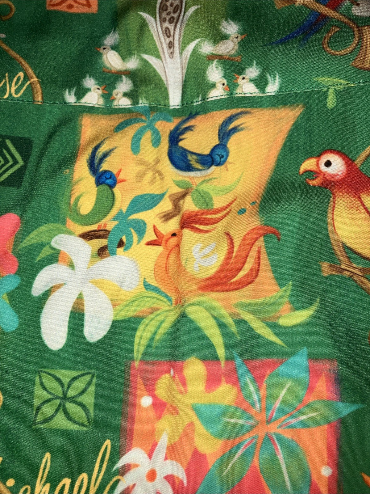 NWT New Mens LARGE Disney Parks RSVLT Enchanted Tiki Room Button Down Shirt