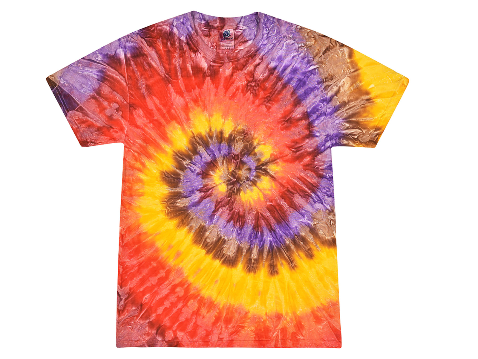 Tie Dye T-Shirts Multi-Color Festival Adult & Kids Sizes Cotton Colortone