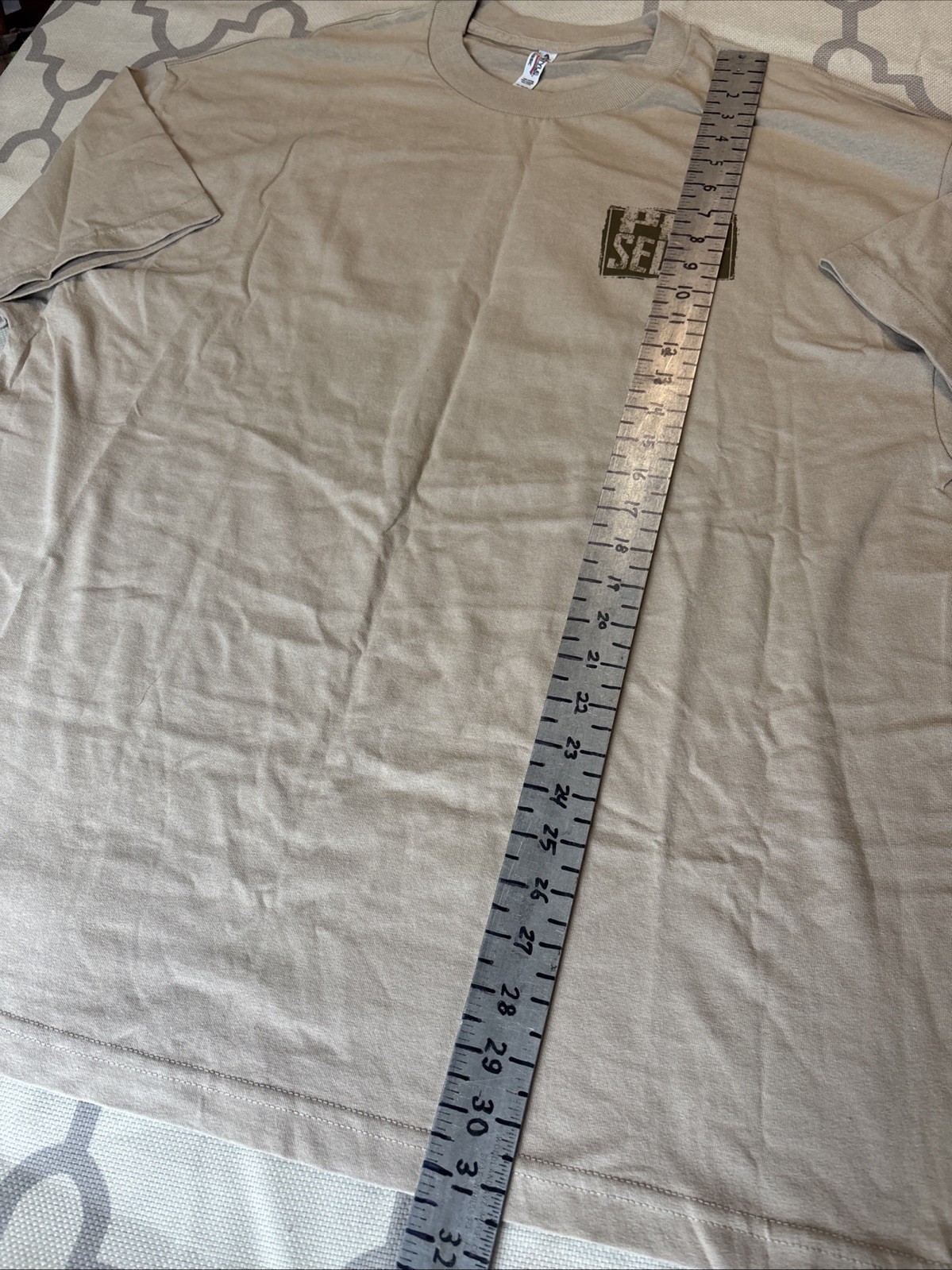 Alstyle Apparel Pet Selfie XXL Mens 100% Cotton Tee Shirt Oatmeal Colored