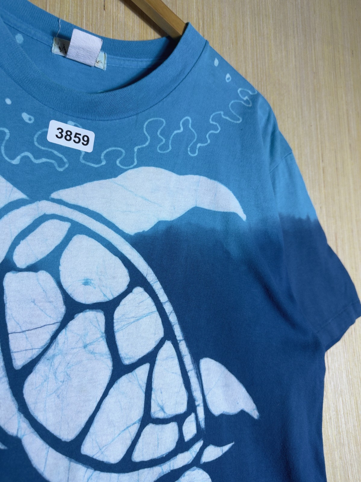 Vintage Sea Turtle Shirt Large Blue Short Sleeve Men’s Graphic Print 90s