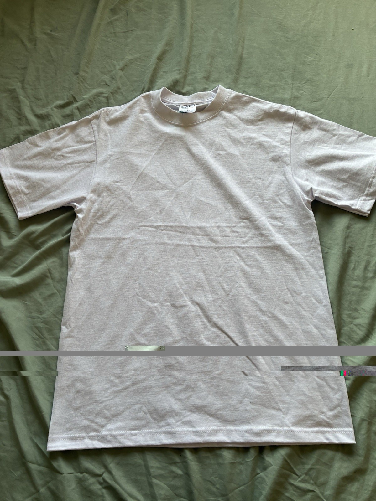 Shaka Wear Super Max Heavyweight White Cotton Knit Crew Neck T-Shirt Men L