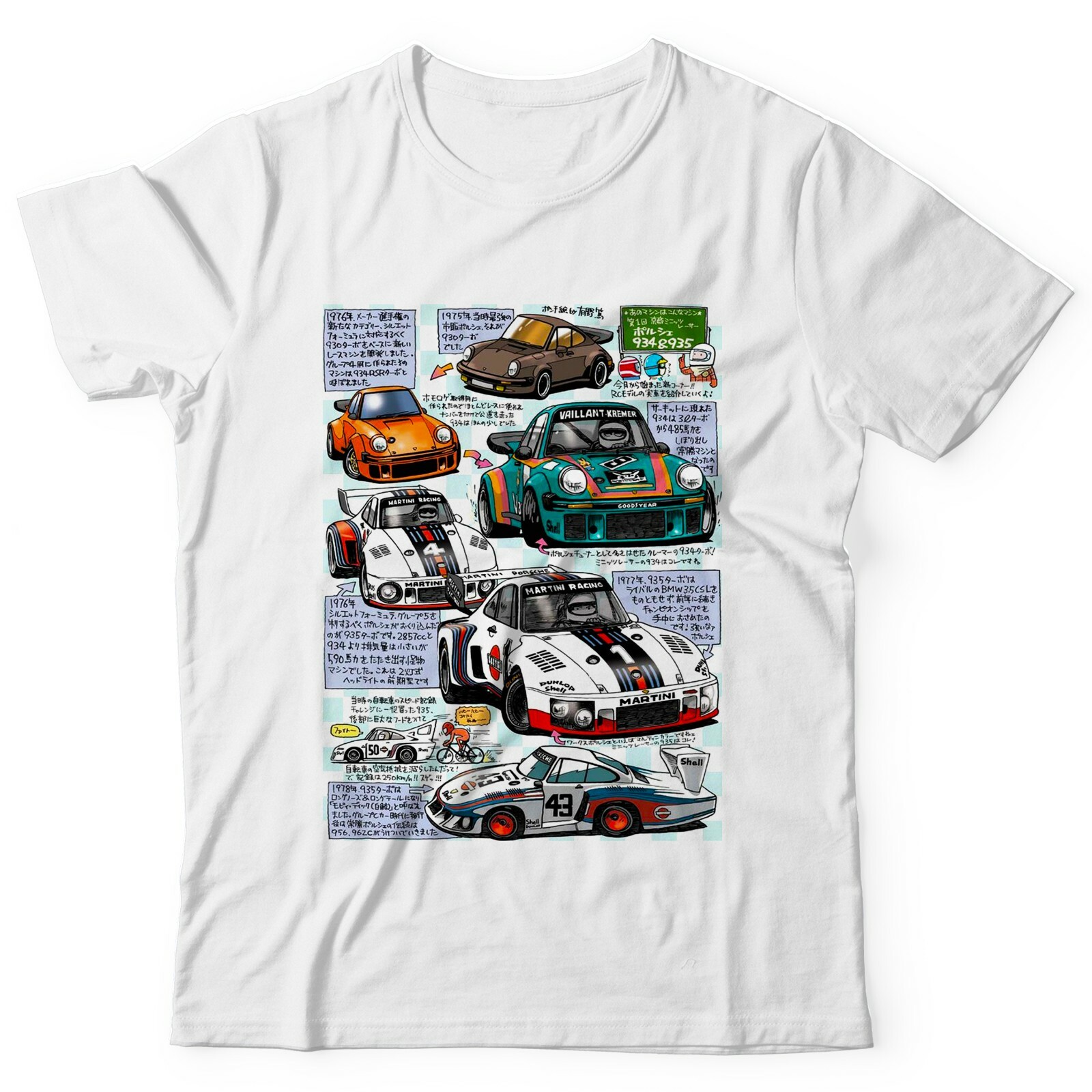 Porsche Anime Racing Tee Shirt