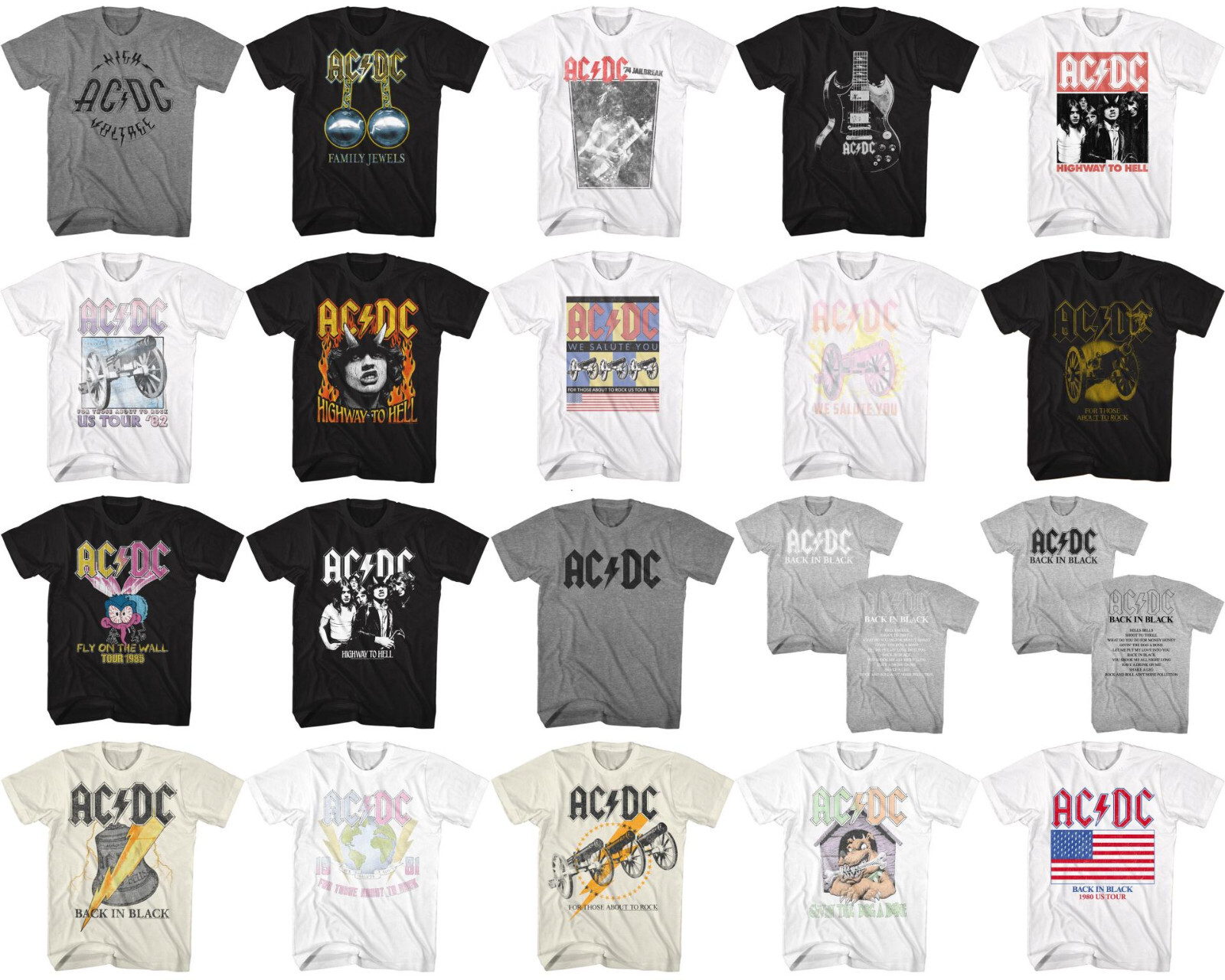 Pre-Sell AC/DC Music Rock Band Licensed T-shirt #6