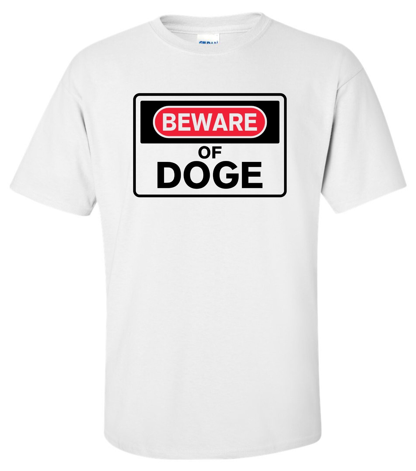 “Beware of Doge” T-Shirt trump elon musk maga american patriot flag