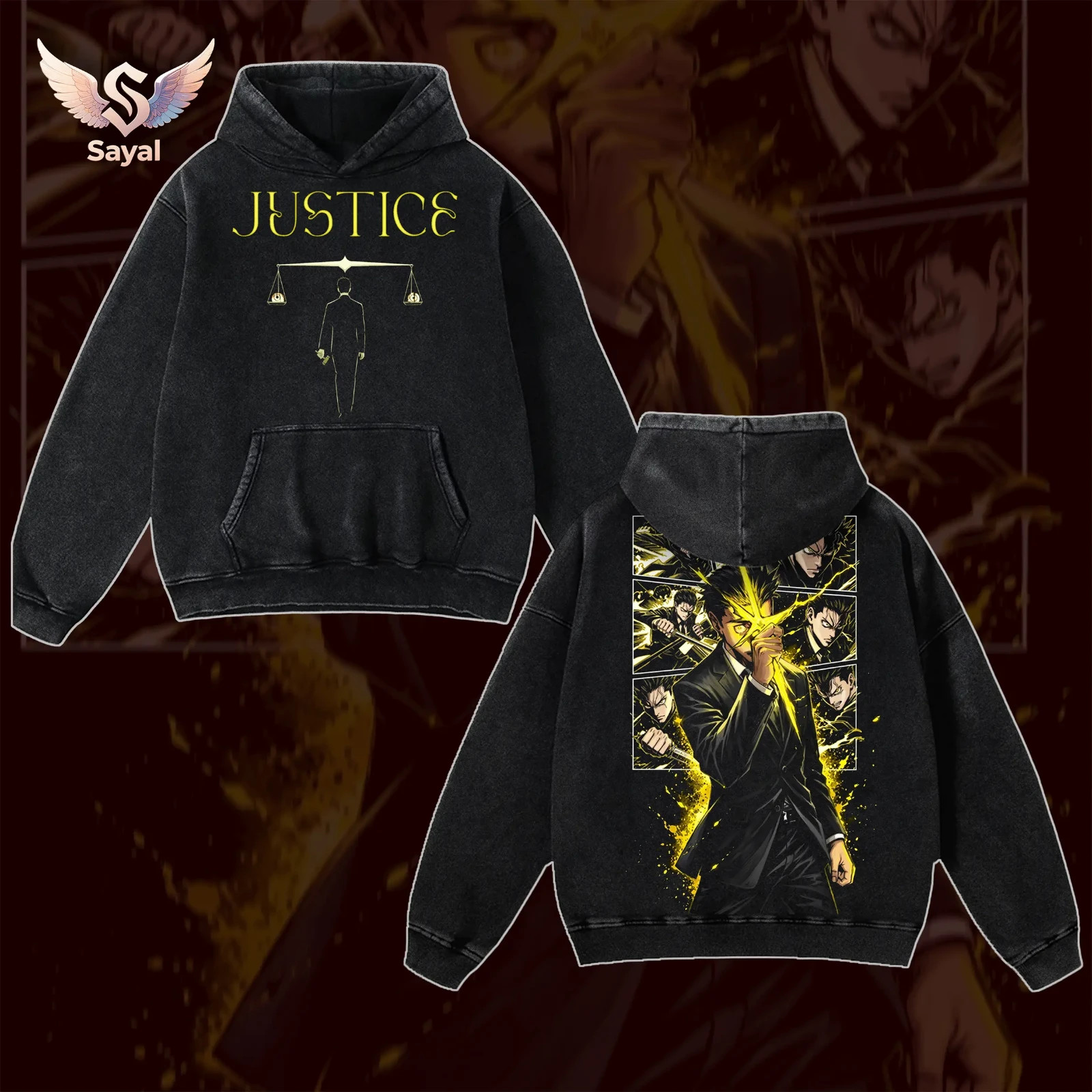 Hiromi Higuruma – Justice JJK Jujutsu Kaisen Anime Manga T-shirt Yellow Gold