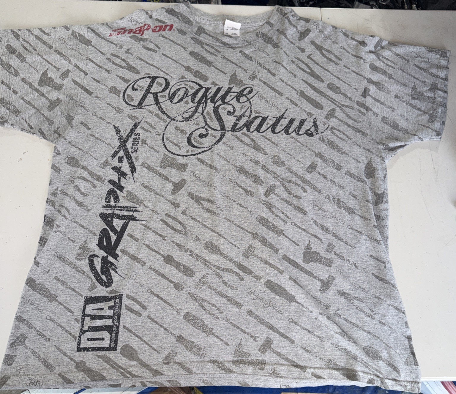 Rogue Status DTA Snap-On AOP T-shirt Rob Dyrdek Skate 2XL