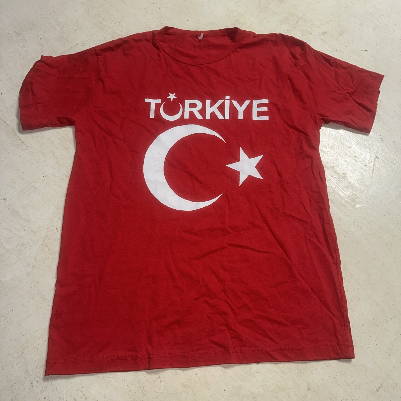 Turkey T-shirt Funny Türkiye Cumhuriyeti Turkish Turkiye Moon Flag T Shirt Red