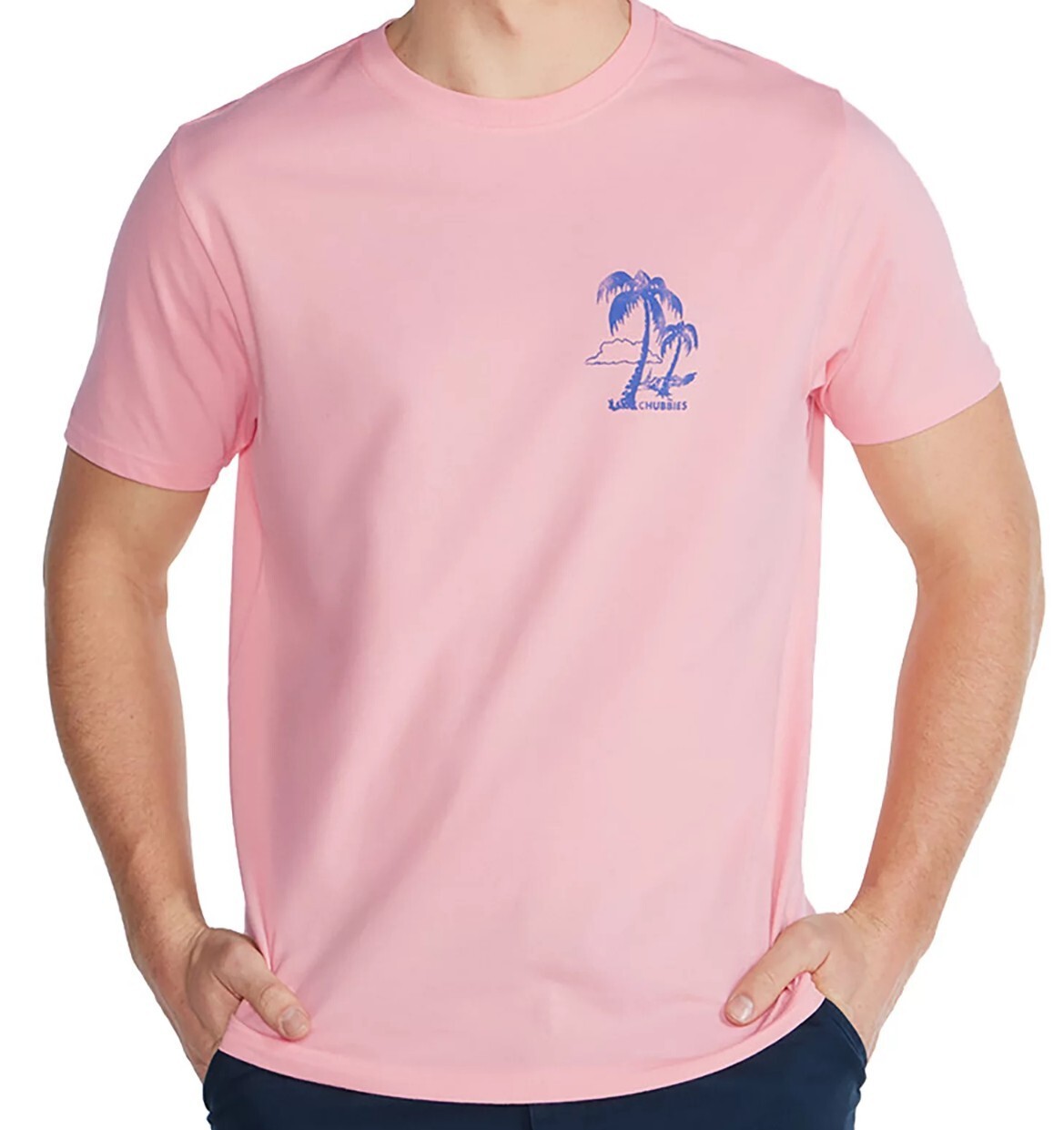 Chubbies Men’s The Weekend Relaxer Short Sleeve T-Shirt Coral NEW $30