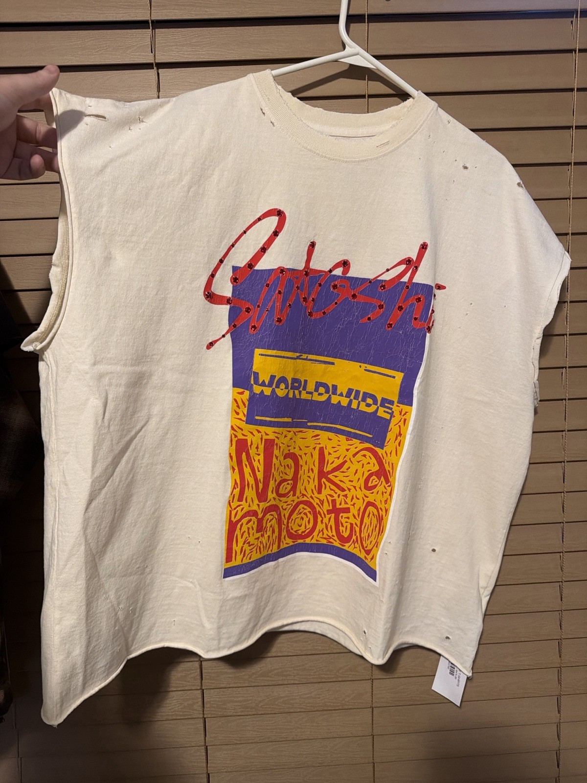 Satoshi Nakamoto Worldwide Shirt Size XL Cut Off Tee
