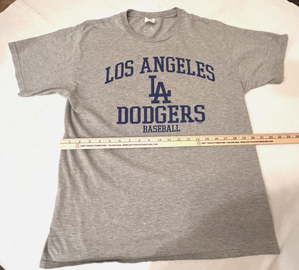 Los Angeles LA Dodgers ~ Genuine MLB ~ LG Gray T-Shirt