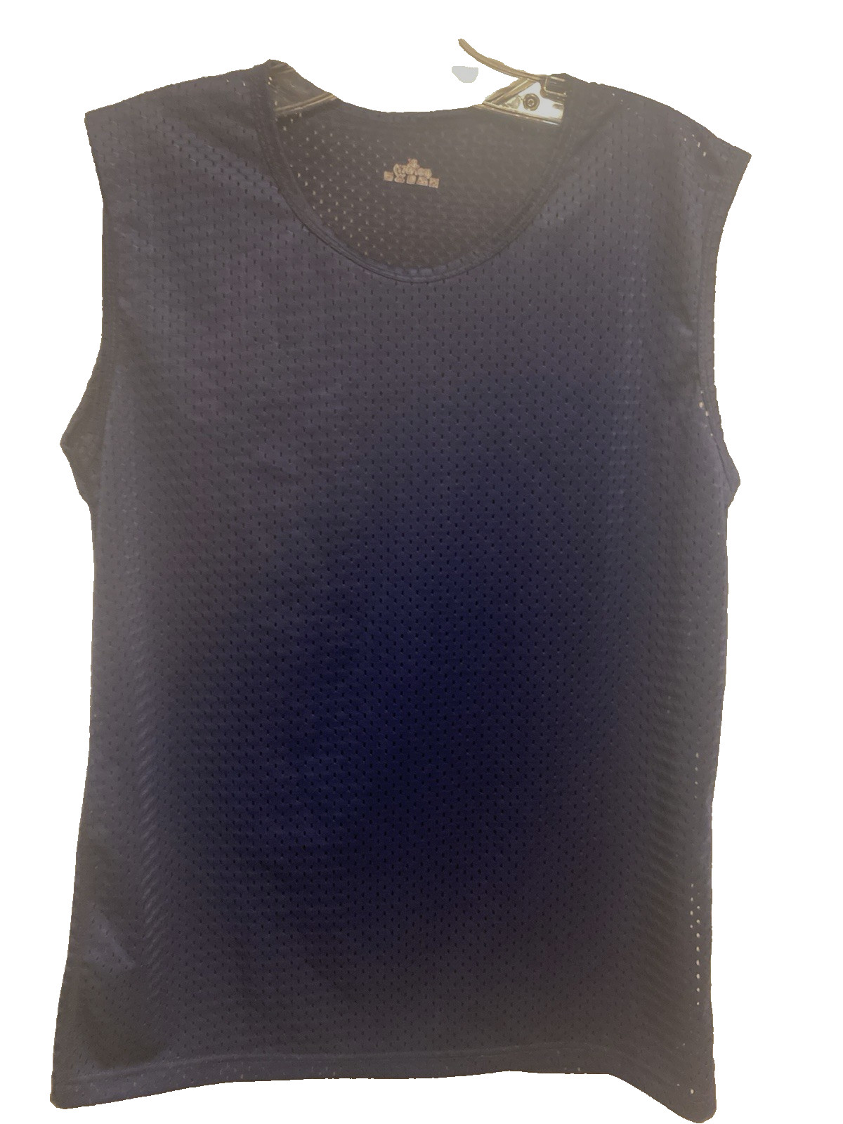 Men’s Mesh Tank Top Quick-Drying Fitness NWOT size Medium US Blue Poly stretch