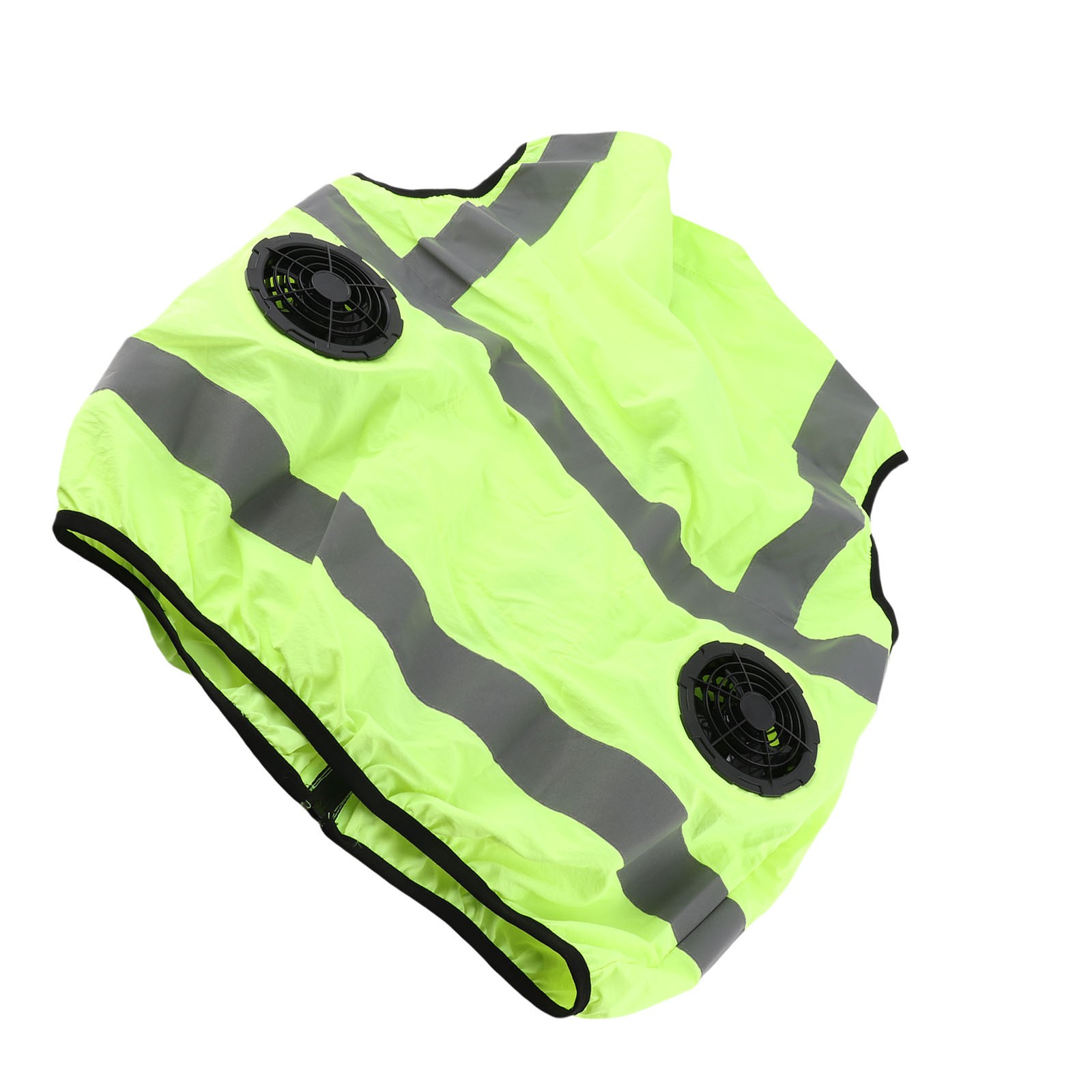 Cool Vest Summer Cooling Fan Waistcoat Air Conditioned Reflective Stripe