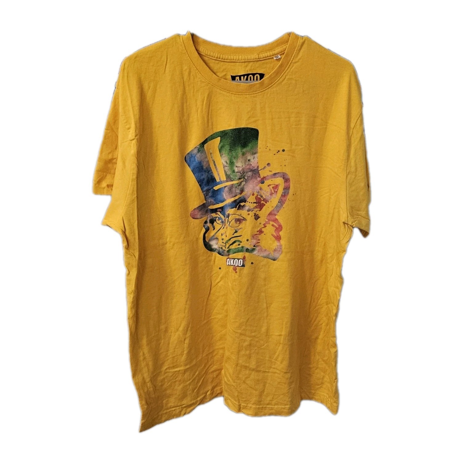 Vintage Men’s 100% Authentic Akoo T-shirt 100% Cotton Made in India Size 2XL 90s