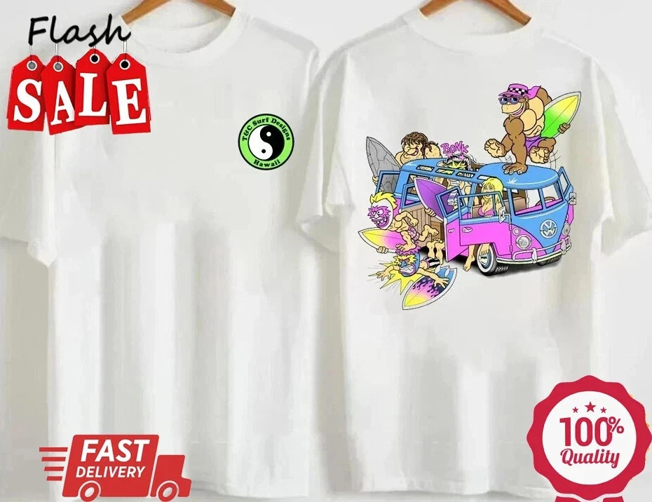 Reprint T&C Vintage Town And Country Surf Design Funny T-Shirt