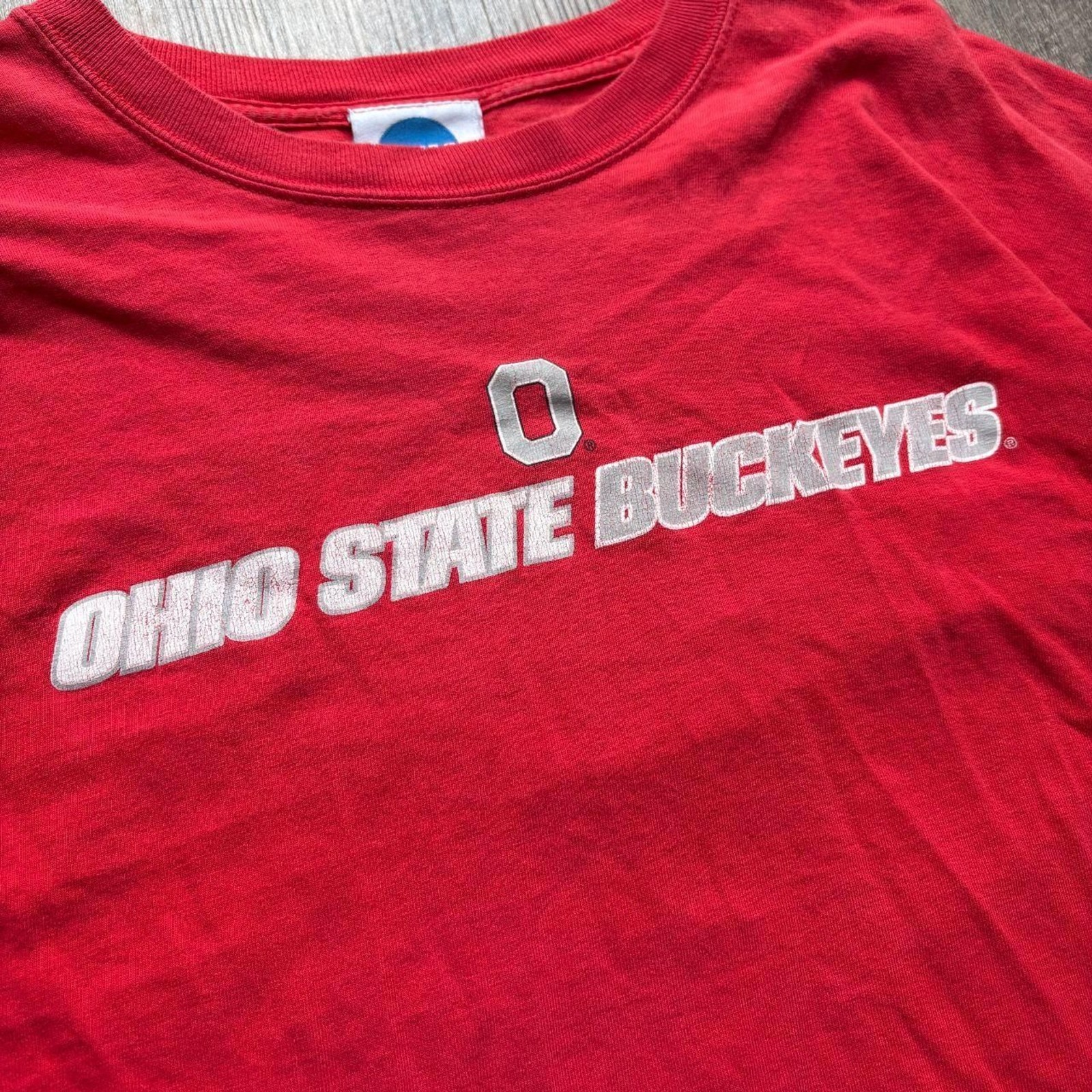 2000s Red Y2K NCAA Ohio State Buckeyes Long Sleeve