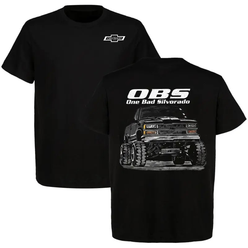 OBS One Bad Chevy Silverado Vintage Truck T-Shirt Racing Car Enthusiast Tee