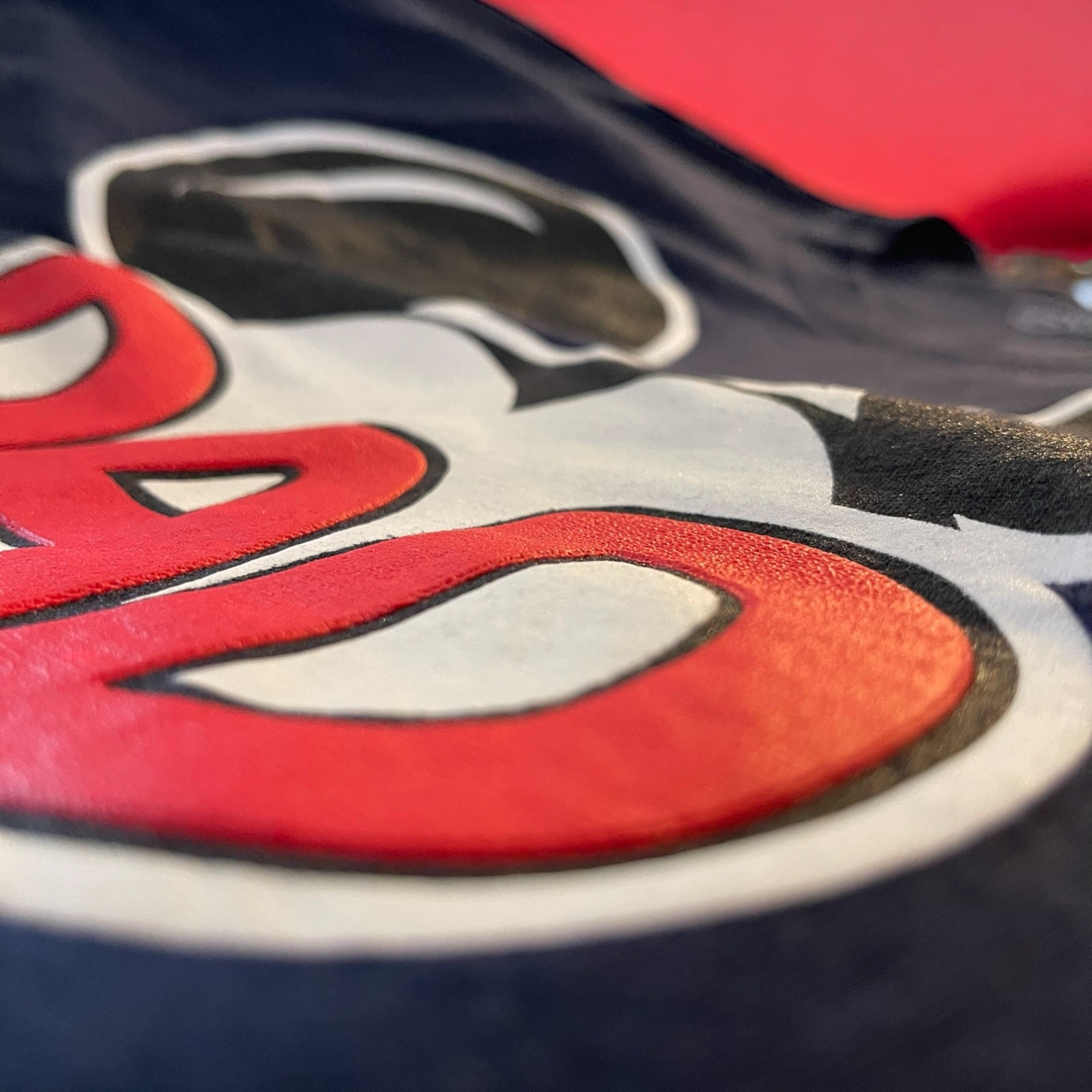 Disney Dad Navy Blue Red Graphic T-shirt Mickey Mouse Vacation Cotton Size M