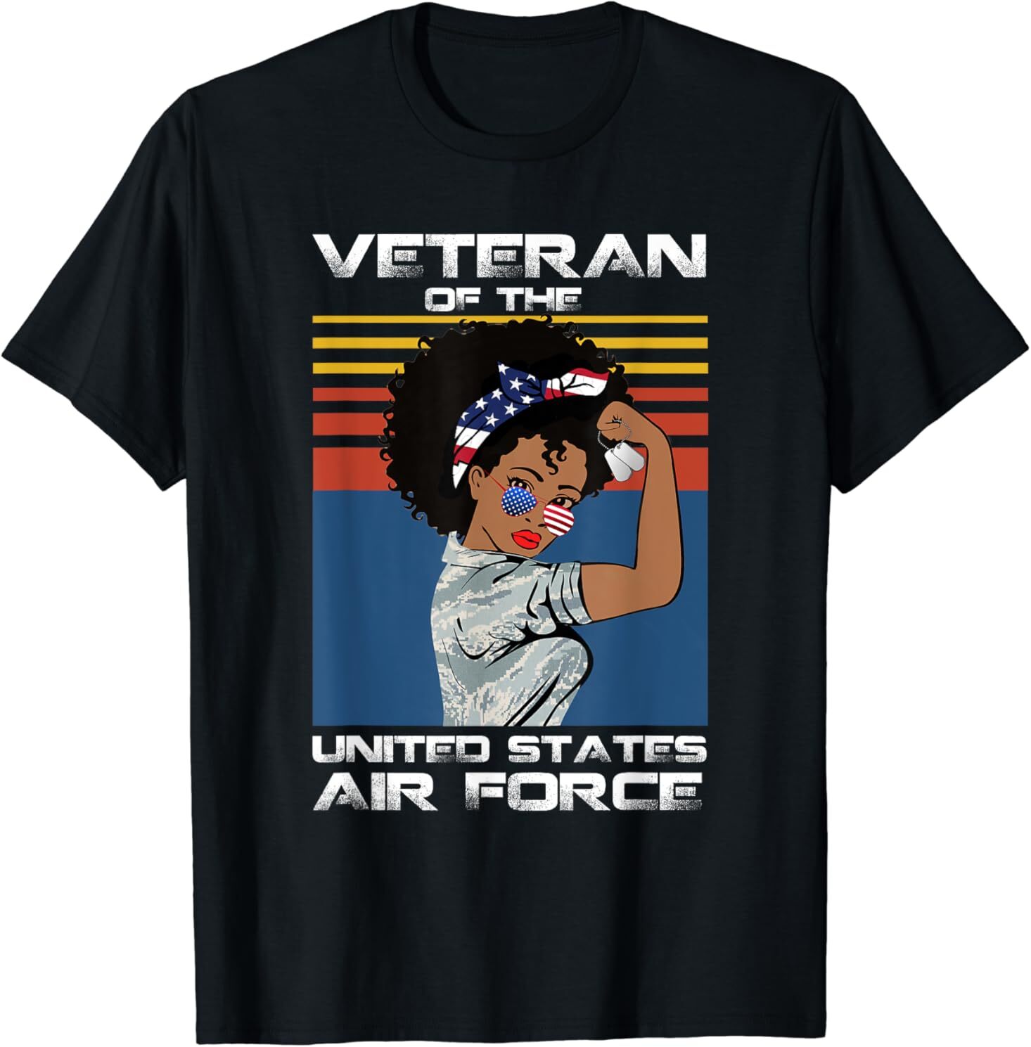 NEW Female Veteran Of The United States Air Force, USAF Veteran T-Shirt S-3XL