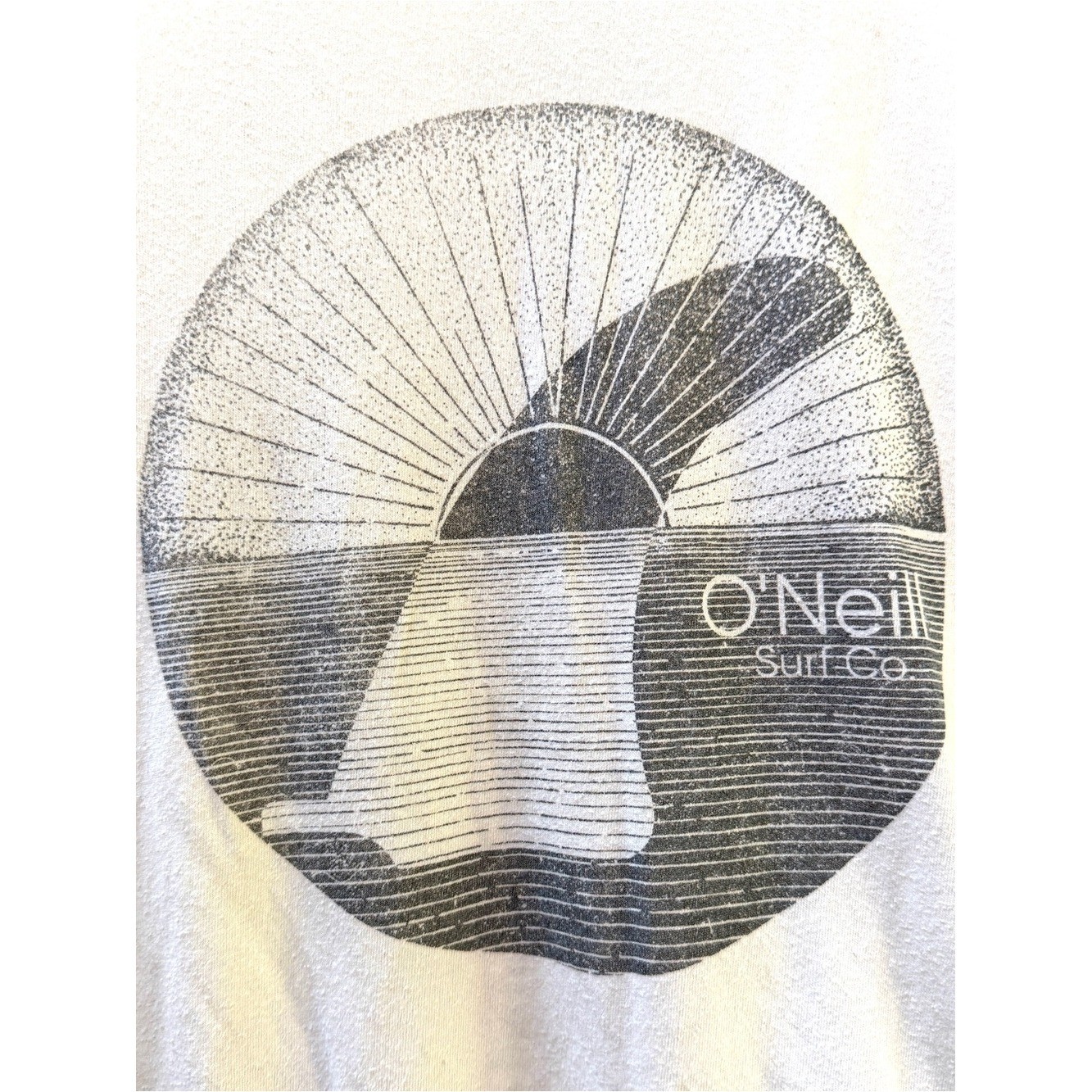 O’Neill Surf Co. Short-Sleeve Graphic Tee, Beige, Men’s L, Women’s XL