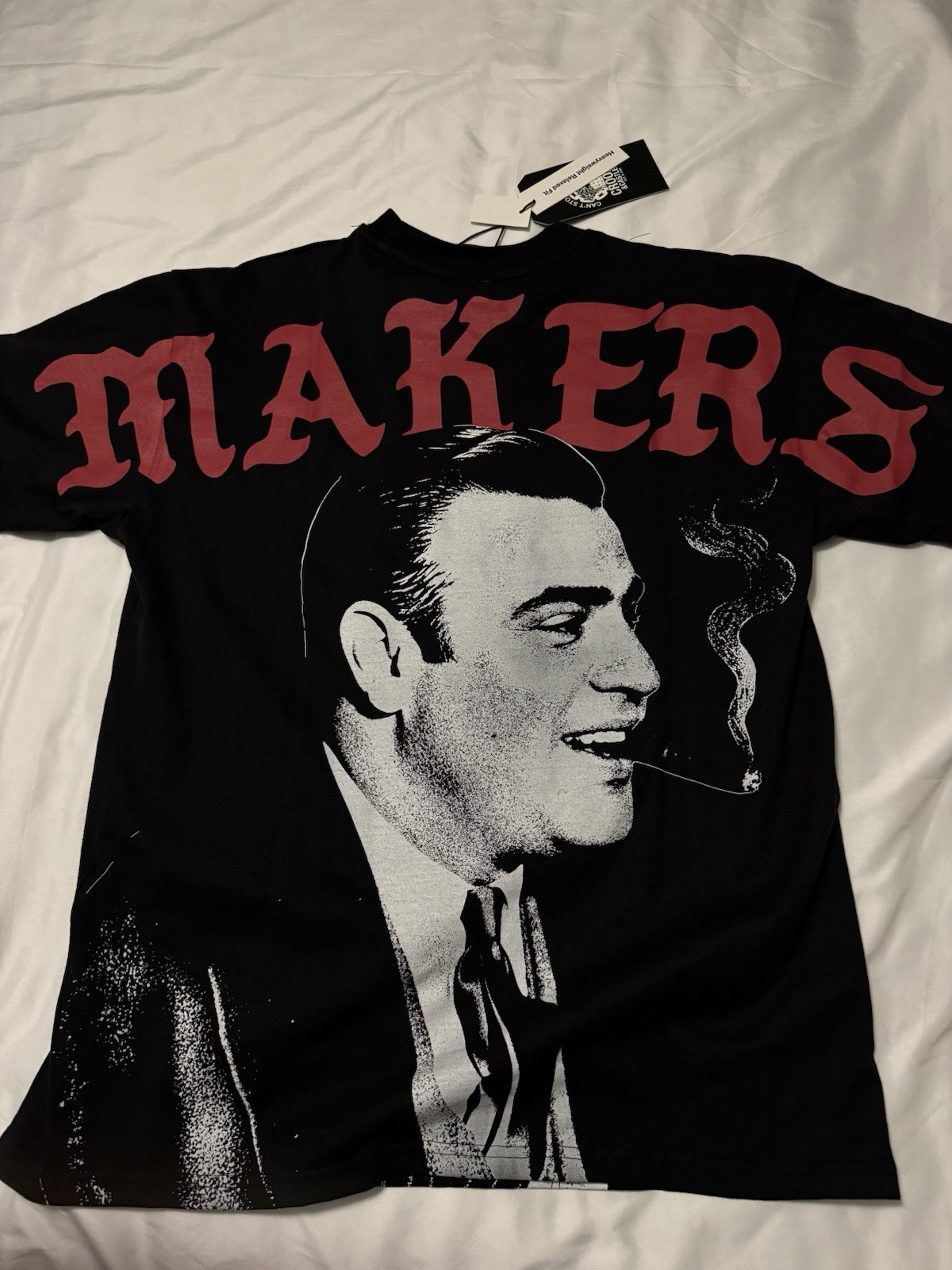 Crooks & Castles Pablo Escobar Double-Sided Graphic Black Cotton Tee Men’s M