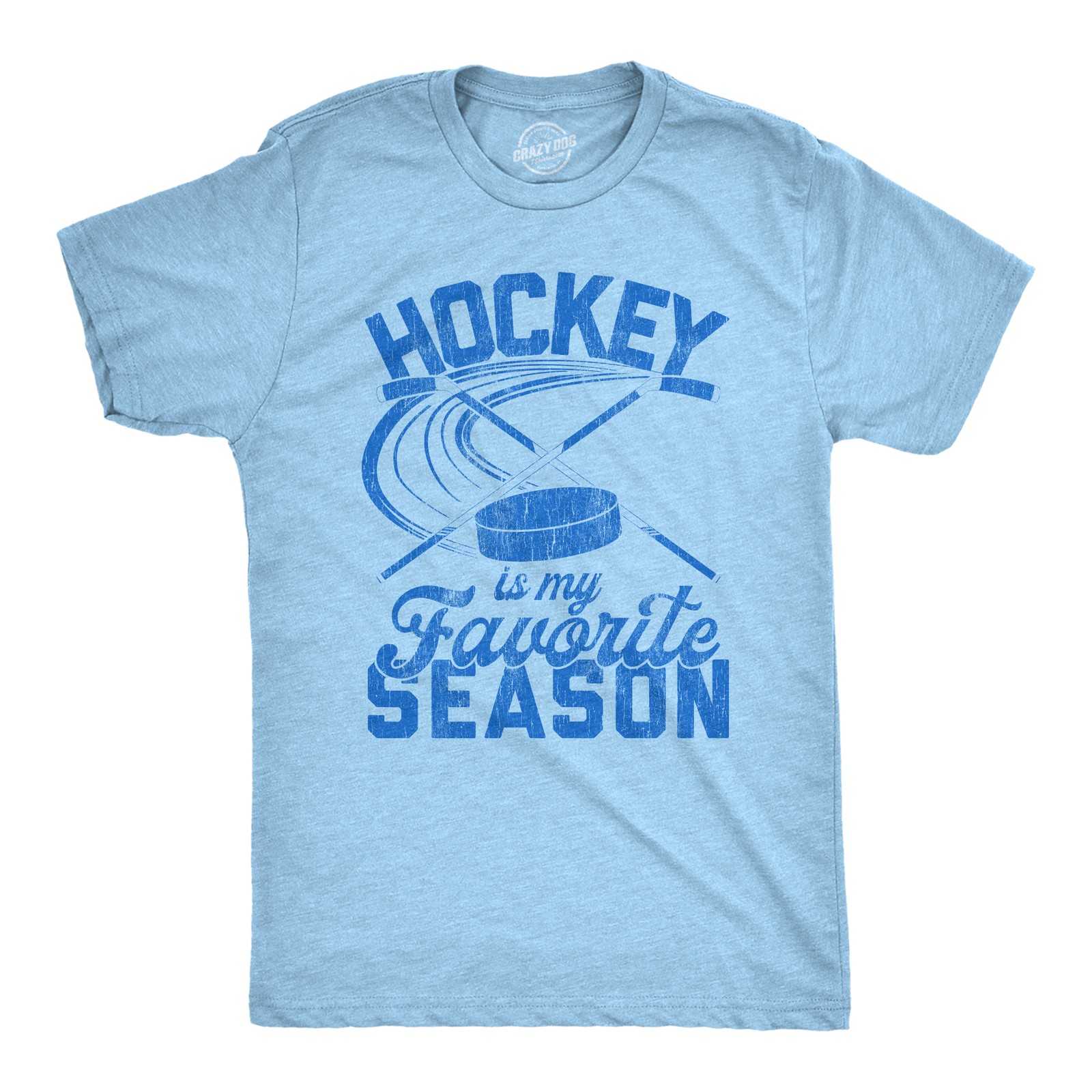 Mens Hockey Is My Favorite Season T Shirt Funny Winter Canada Sports Novelty Tee