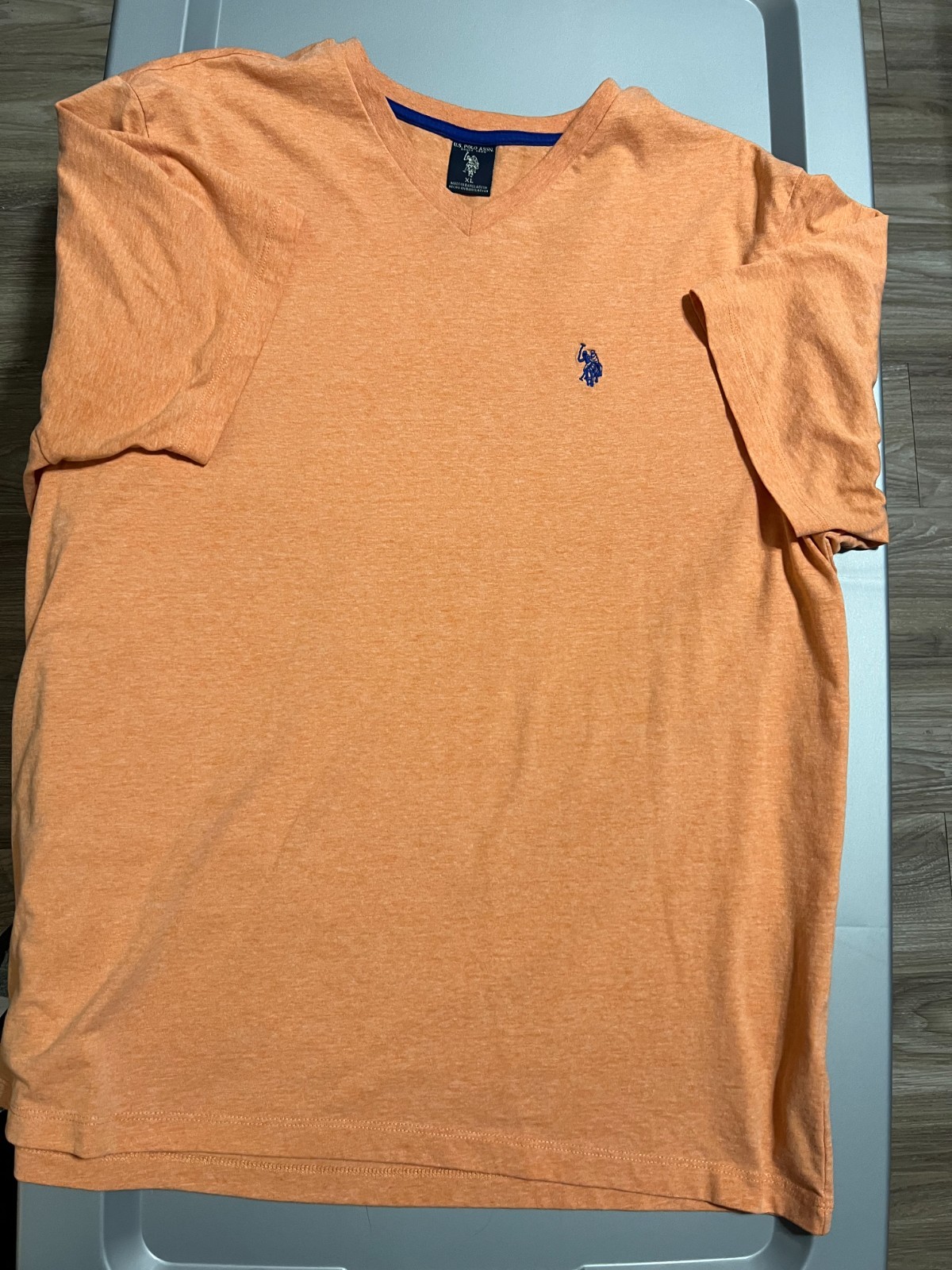 US Polo association Mens T-shirt Orange