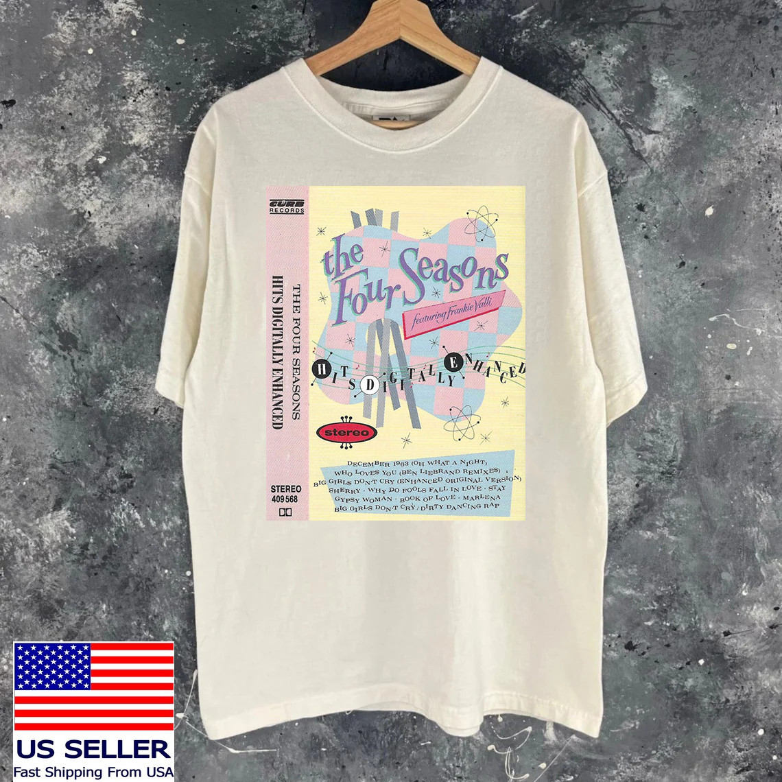 THE FOUR SEASONS Frankie Valli Greatest Hits T Shirt Size S-5XL SS1076