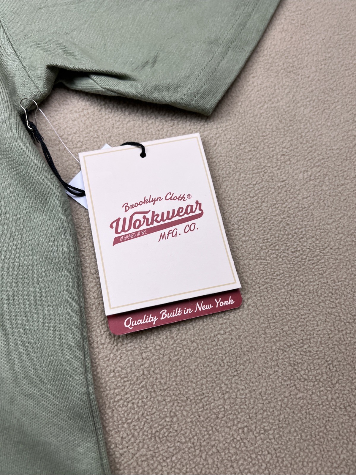 Brooklyn Cloth Workwear The Heavy Weight Tee T-Shirt, Sage, Men’s Sz M