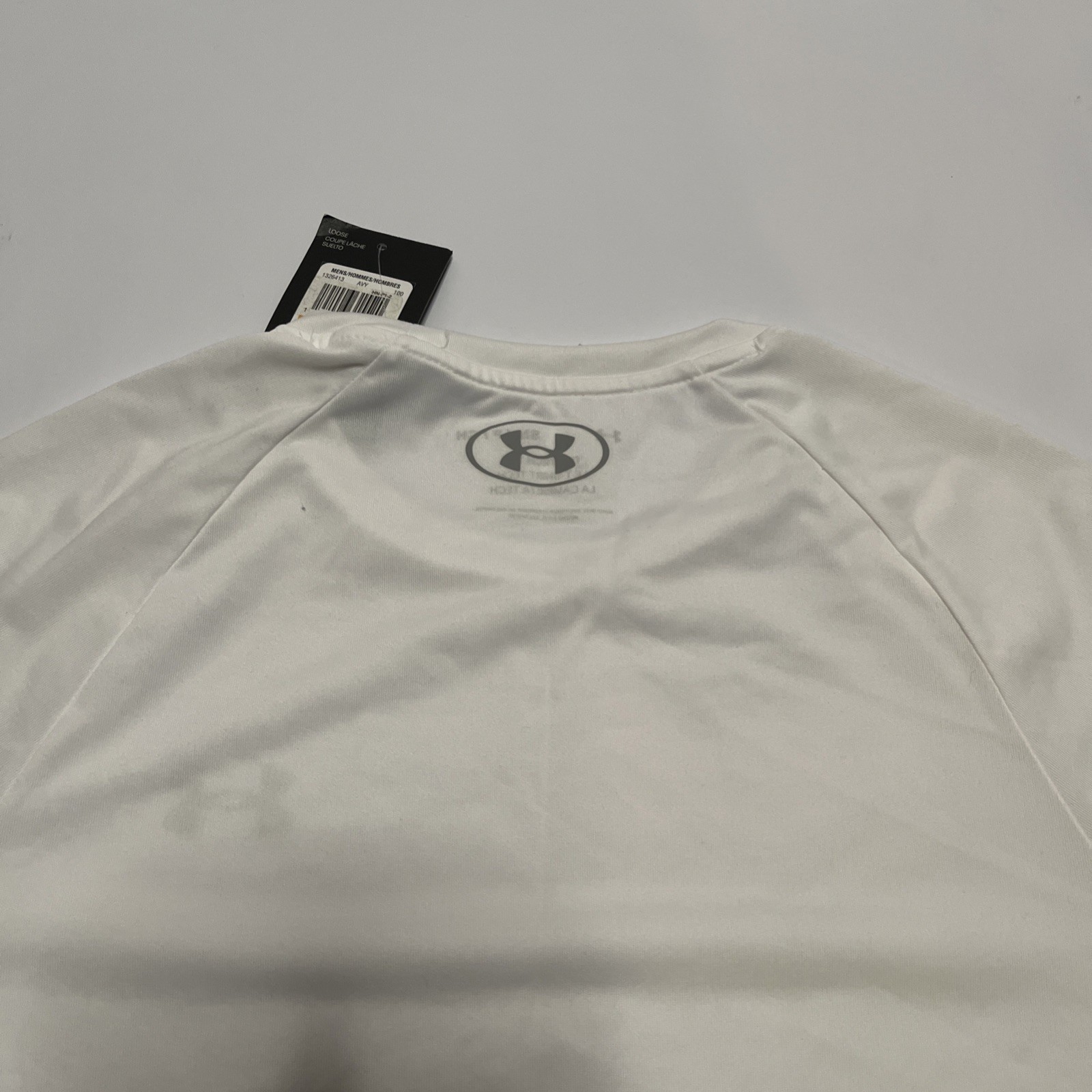 NWT Under Armour The Tech Tee Short Sleeve Shirt Men’s Size Small White Top