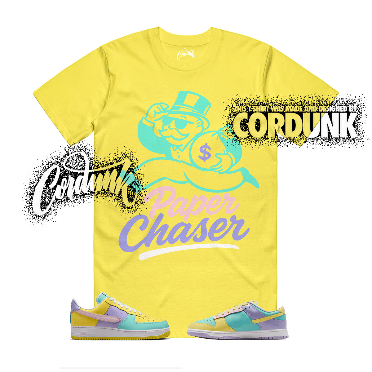 Dunk Easter Air Force 1 Emerald Rise Yellow Pink Foam Low T Shirt Match PAPER