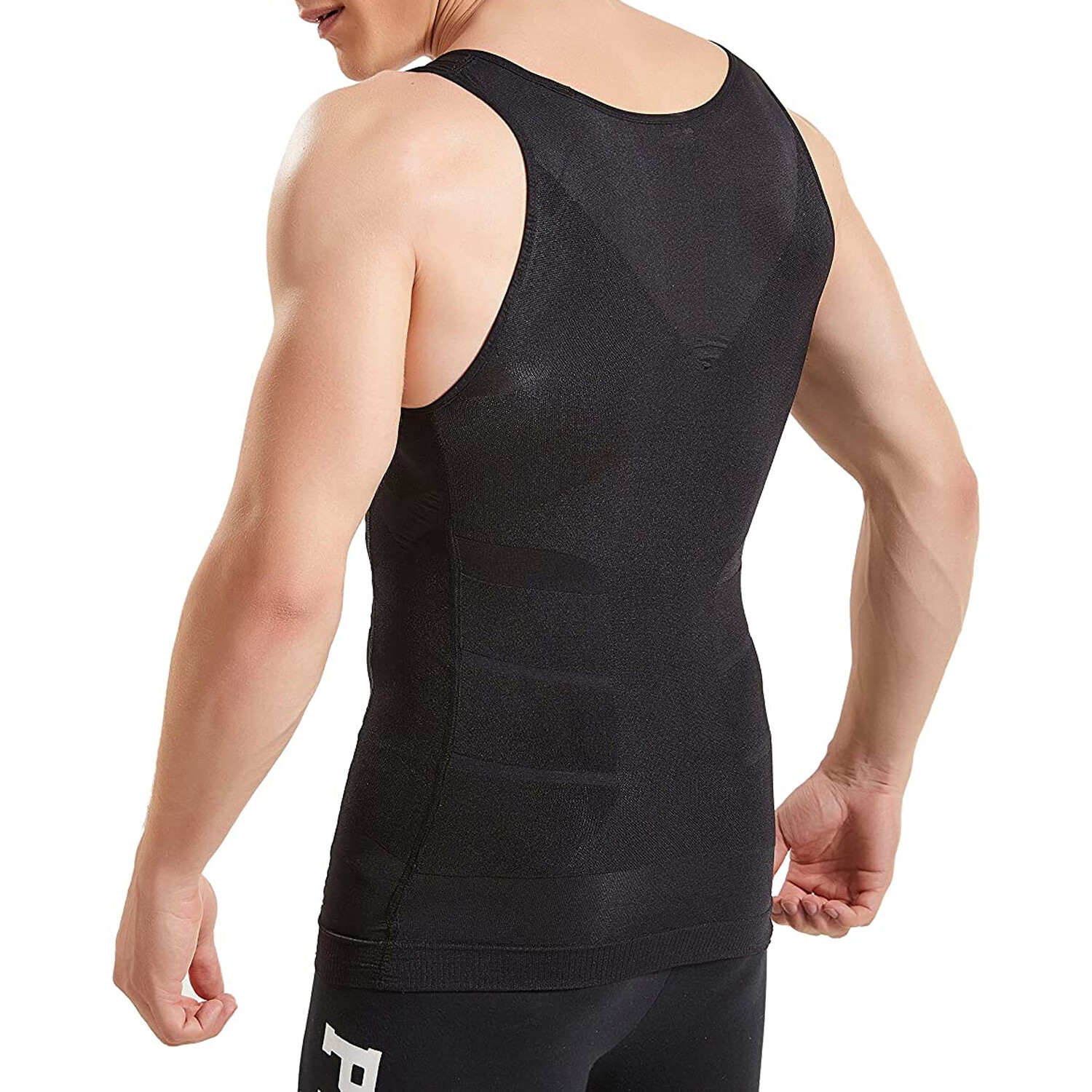 Mens Body Shaper Toning Vest Compression Shirt Tank Top Shapewear Slim Underwear