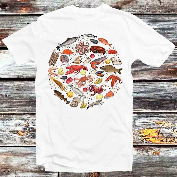 Pescatarian Vegan Vegaterian Diet T Shirt B937