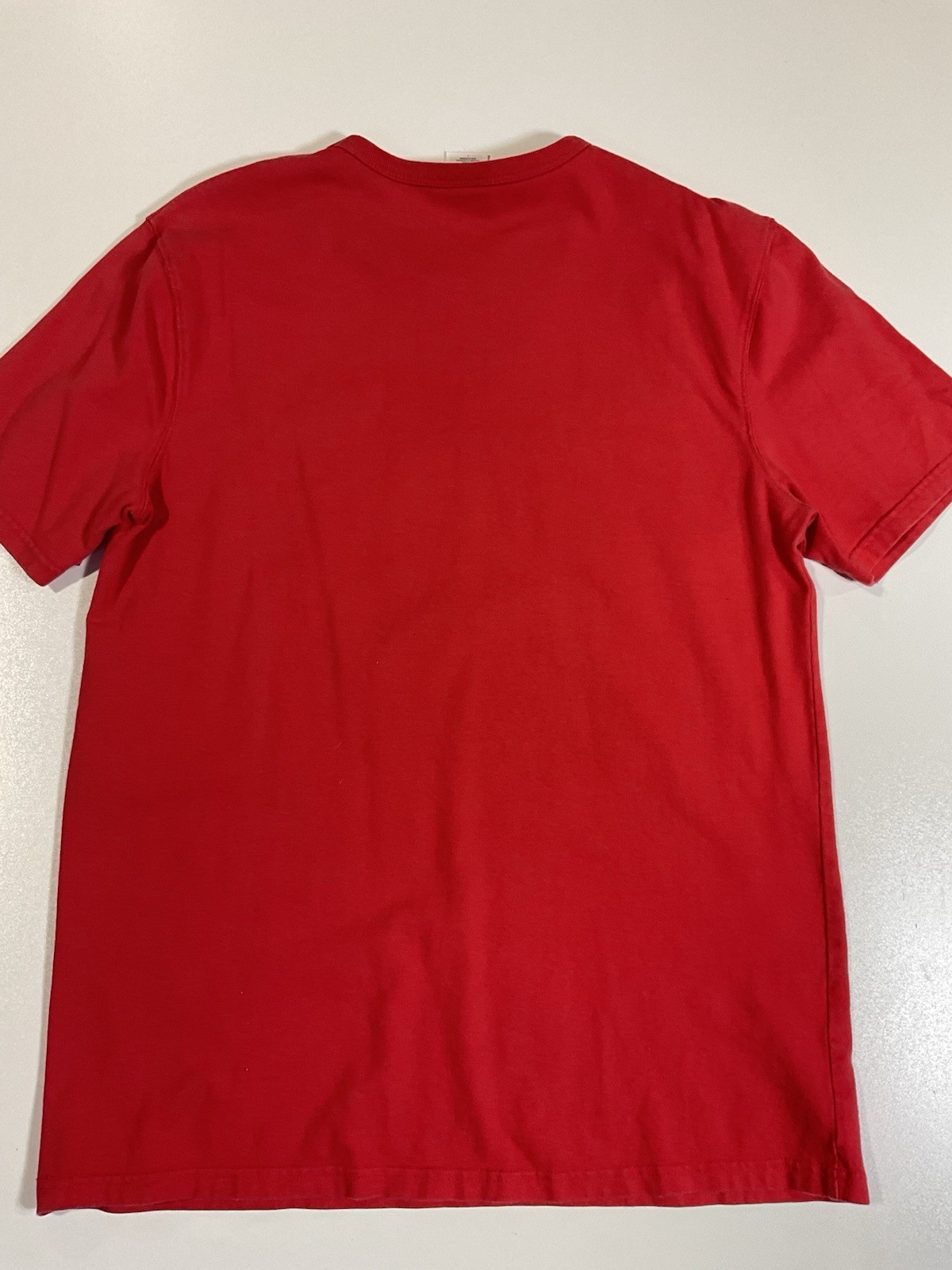 Champion Embroidered Script Logo T Shirt Sz L Red Sportswear