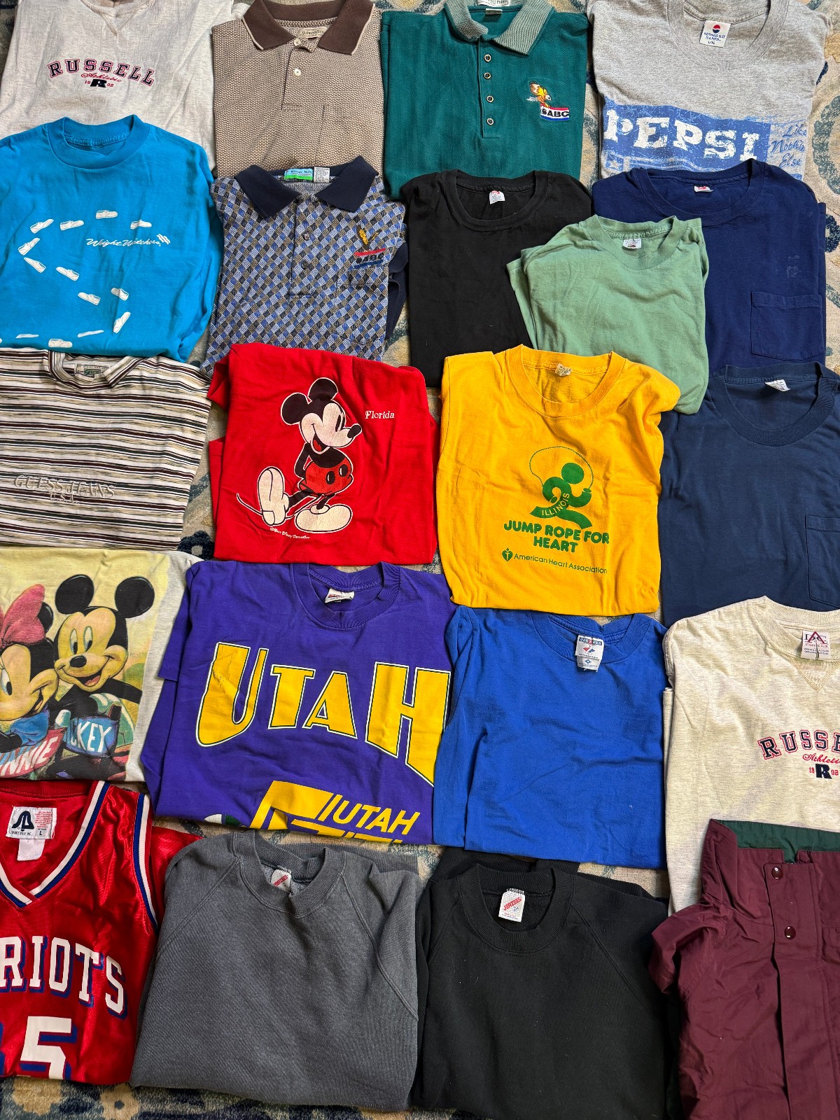Lot of 20 Graphic T Shirts Vintage Mixed Size Wholesale Bulk Reseller USA 90s
