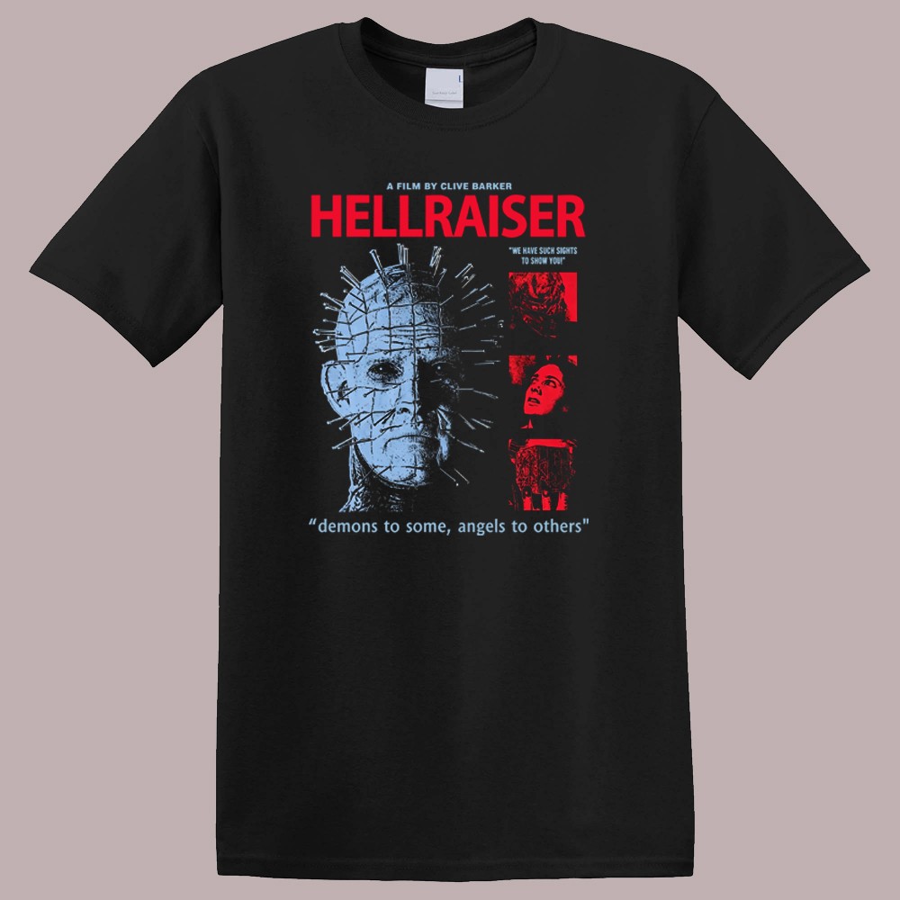 Hellraiser 1987 Pinhead Clive Barker Cenobites Men’s Black Size S-5XL