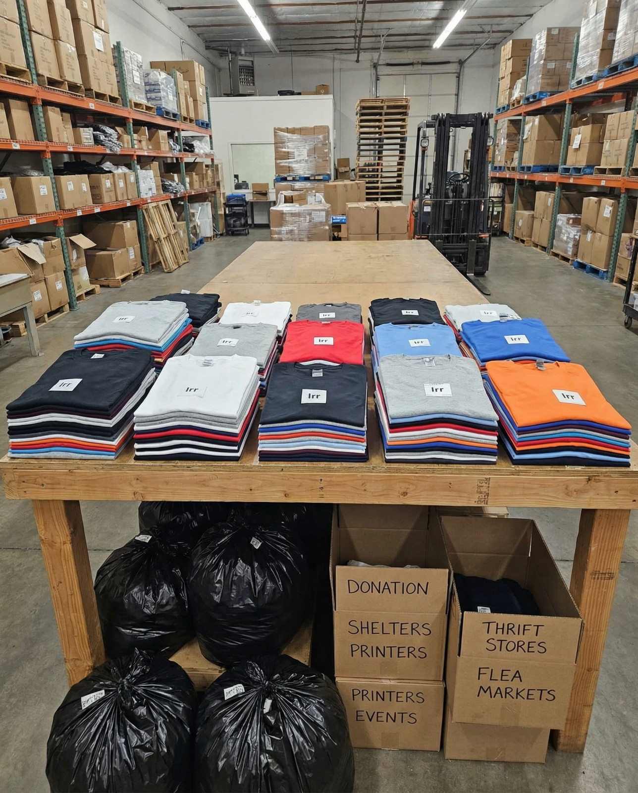 Bulk Lot 12 PCS Irregular T-Shirts 2XL