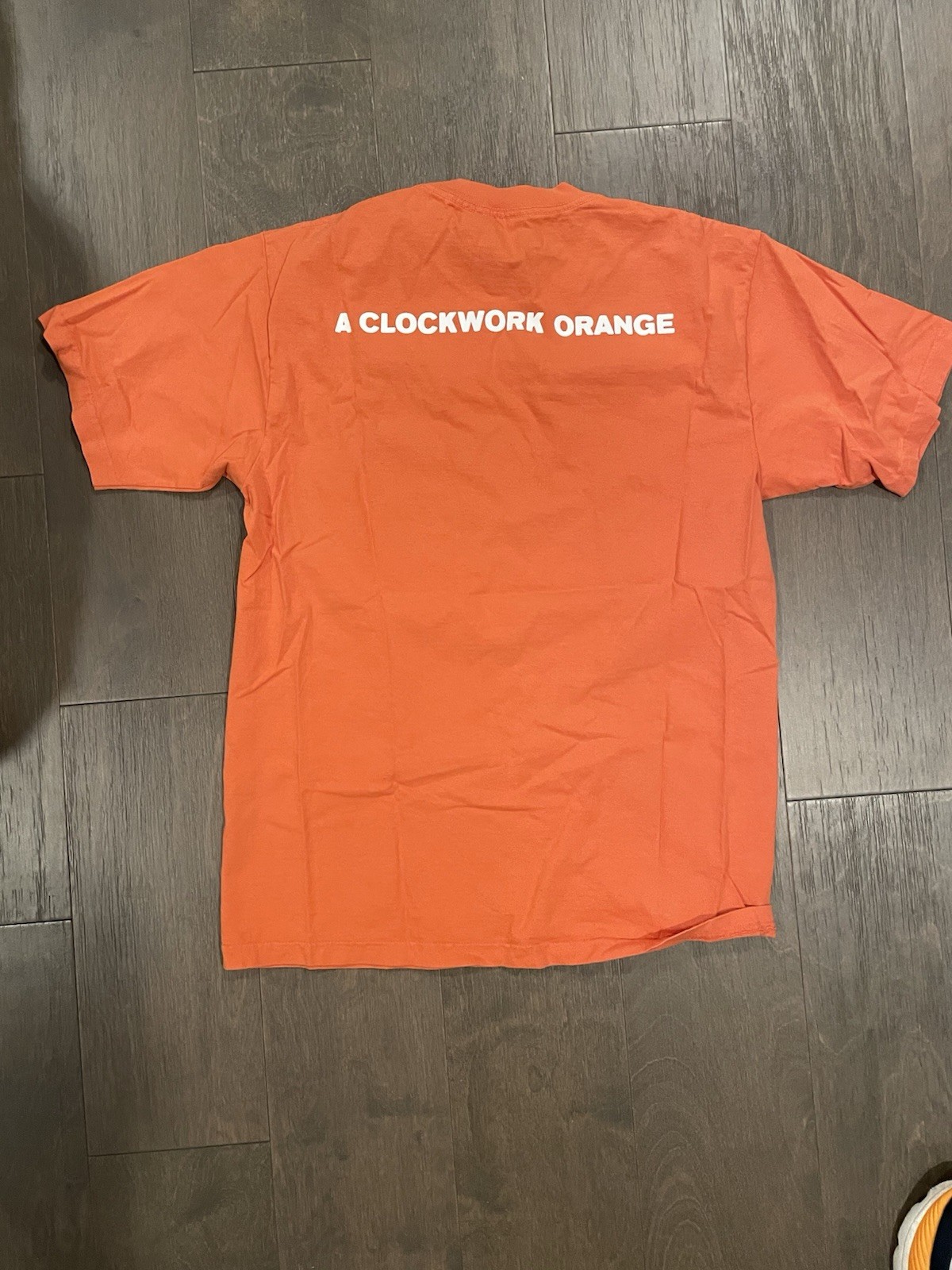 Dumbgood A Clockwork Orange Orange Graphic Logo T-Shirt Mens L Crew Neck