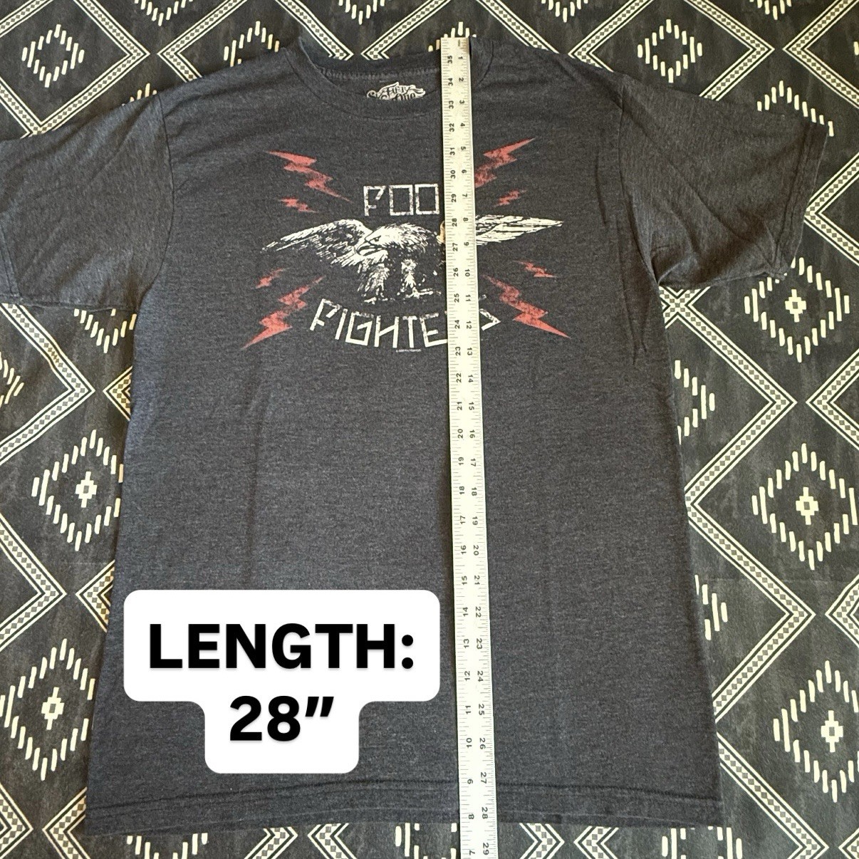 FOO FIGHTERS Thunder Eagle Licensed Alt Rock T-Shirt 2008. MEDIUM Preowned NV