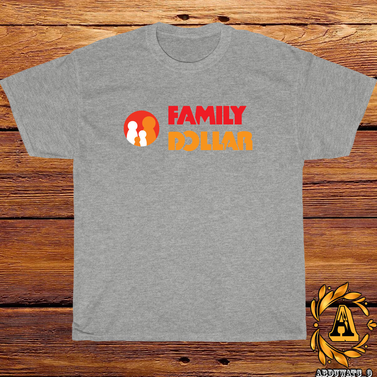 New Family Dollar Logo Black/Sport Grey/White/Navy/Red T-Shirt S-5XL