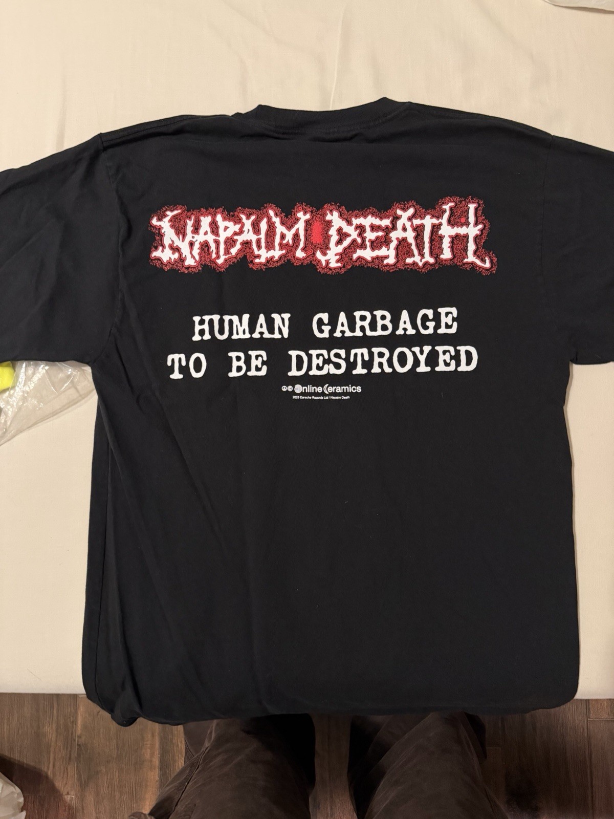 Napalm Death Online Ceramics T-Shirt Size Medium Brand New