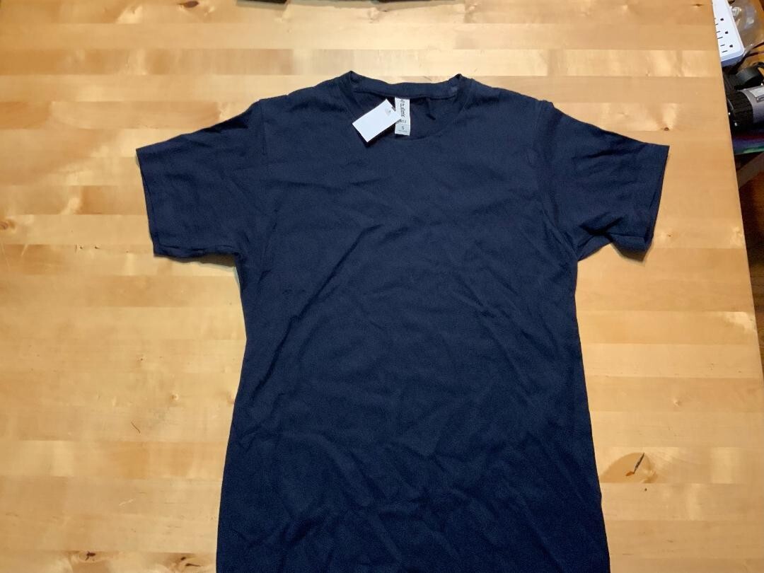 Tultex 241 Poly-Rich T-Shirt Unisex 65%/35% Polyester/ navy blue size small