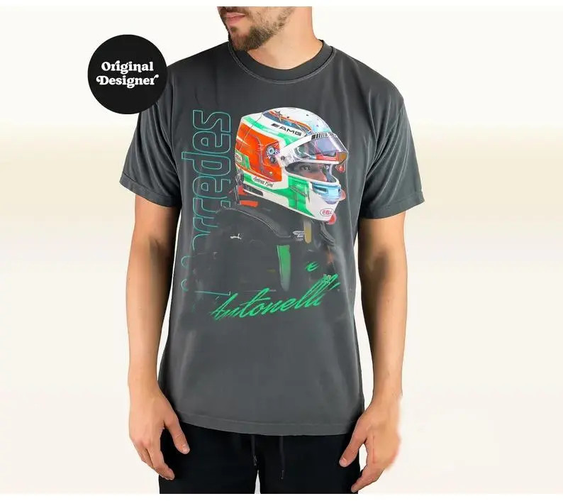 Andrea Kimi Antonelli F1 Vintage 90s Racing Graphic T-Shirt Tee