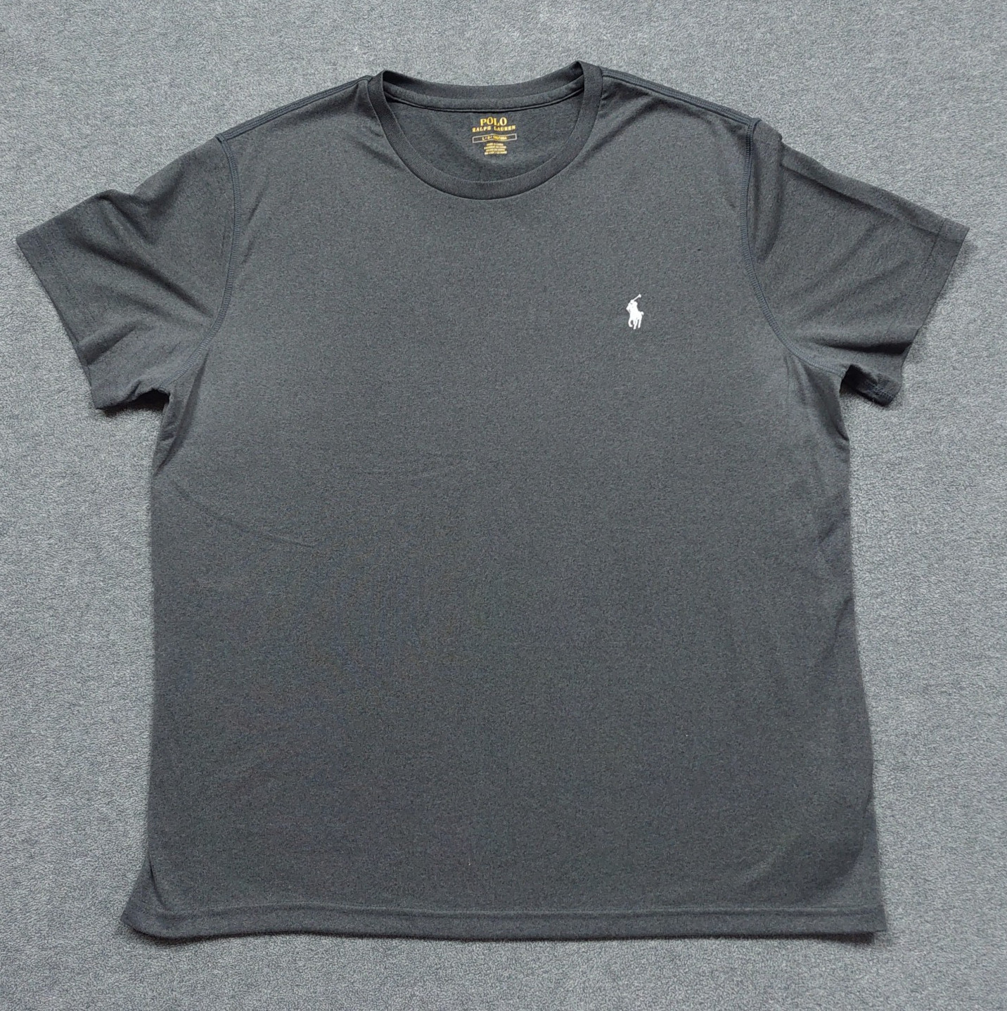 Polo Ralph Lauren Performance TShirt Gray Mens L Classic Fit Tee Crew Neck Pony