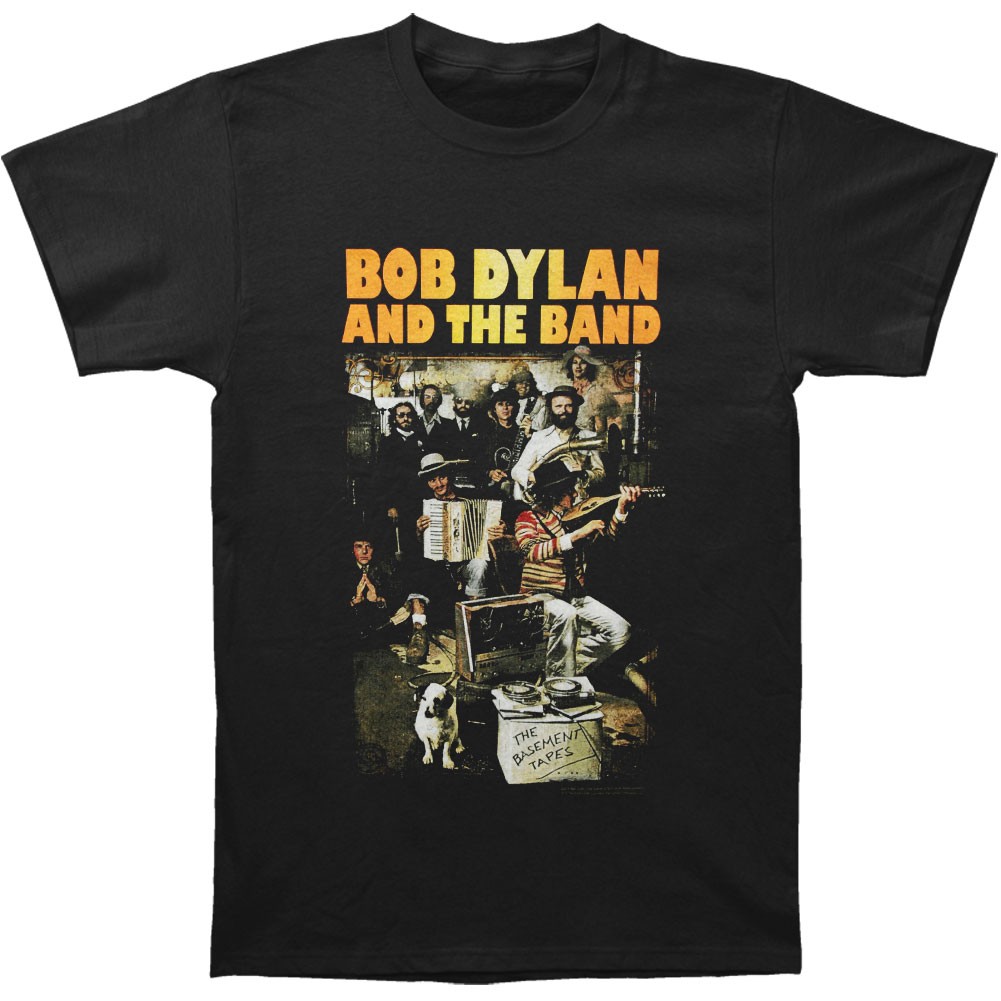 Men’s Bob Dylan The Basement Tapes Slim Fit T-shirt Large Black