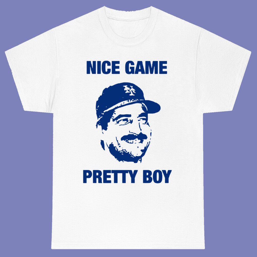 Nice Game Pretty Boy Seinfeld TV Show Logo Men’s White T-shirt Size S-3XL